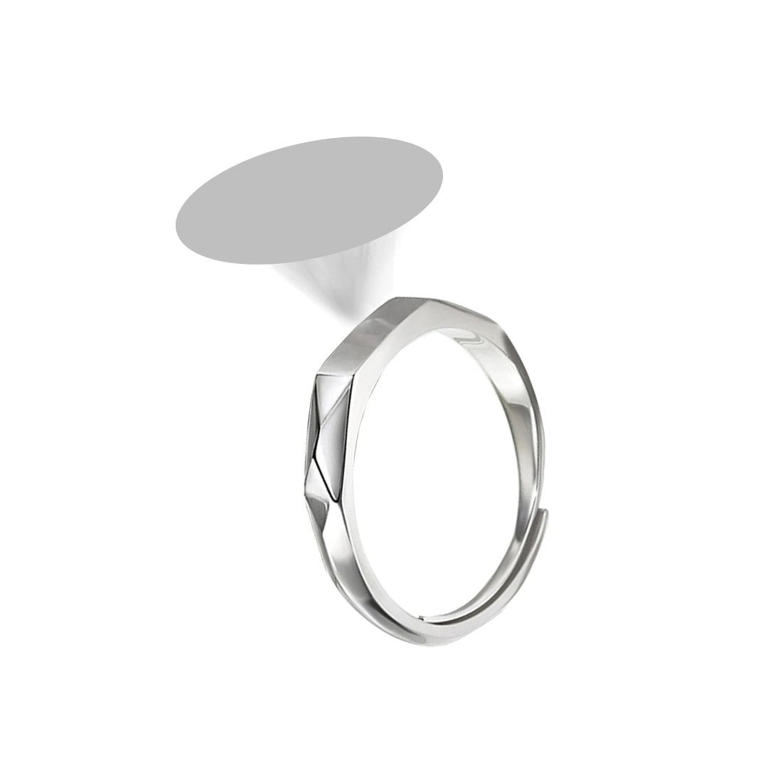 Custom Series - A. Luminous Silver Large (US Ring Size 6 - 12) - Eroselle