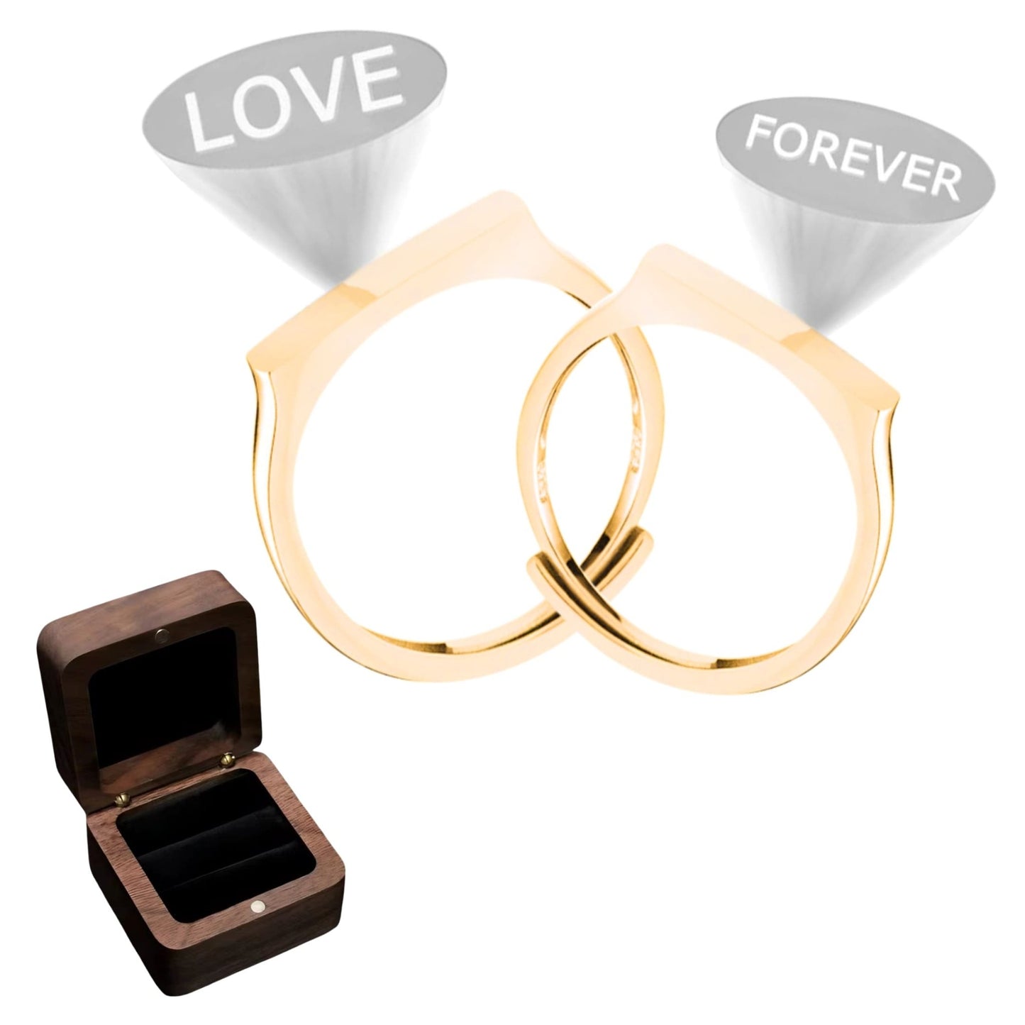 Whisper & Shine Series - Bundle - GOLD - "LOVE" "FOREVER" - Eroselle